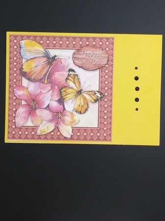 Autumn Butterfly Card Topper - Mothers Day by cari seybolt-ruiz