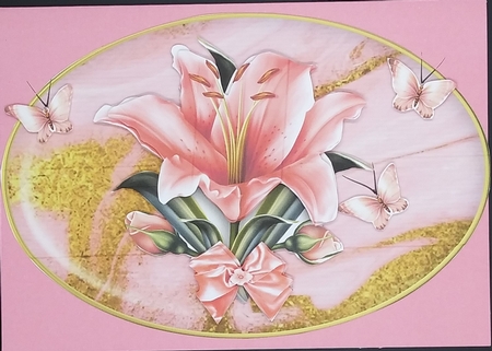 Texture 2 Gold Edged Oval Mat by cari seybolt-ruiz