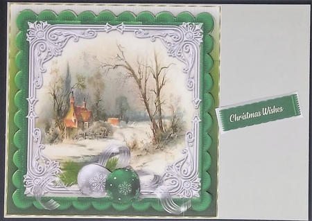 Christmas Time Snow Scene 3 by cari seybolt-ruiz