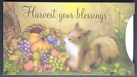 Harvest Your Blessings Thanksgiving Candy Bar Pocket Card by cari seybolt-ruiz