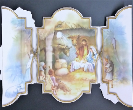 Panoramic Christmas - In the Stable by cari seybolt-ruiz
