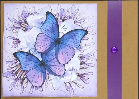 Butterflies & Flowers Wavey Corner Stacker by cari seybolt-ruiz