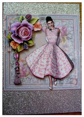 English Roses Tassel and Pretty Lady by Carla Brooke