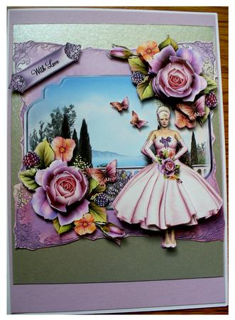 The English Rose 50's Style Balcony Mini Kit by Carla Brooke