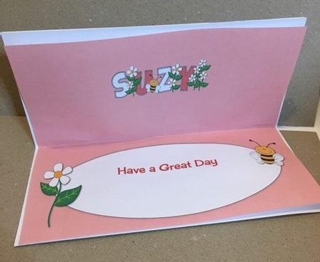 Flowers and Bees Suzy Large Dl Insert by Carly Jones