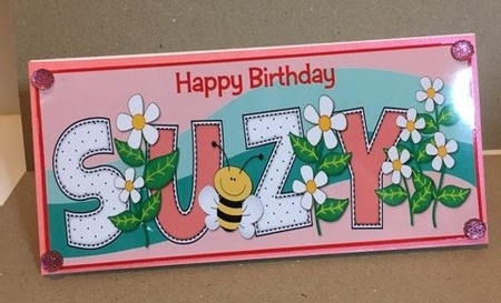 Flowers and Bees Suzy Large Dl Insert by Carly Jones