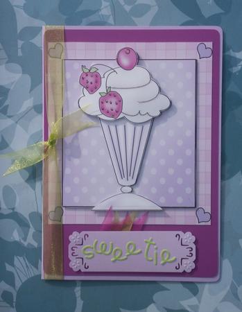 Sweet Treats - 8 x 8 Scalloped Corner Topper  by Carmen Mulcahy