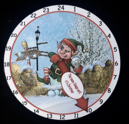 Elf Advent Clock2 by Carol Bath 