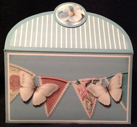 Blue Shaped Handbag Card Money Wallet by Carol Bath 