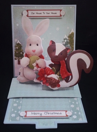 Christmas Creatures Pop-up Slider Card Kit by Carol Bath 