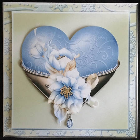 Winter Heart with Frosted Floral by Carol Bath 