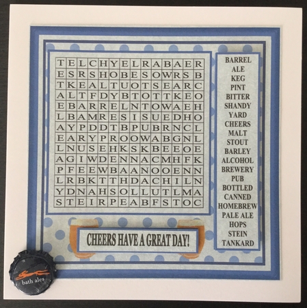 WORDSEARCH BEER TALK by Carol Bath 