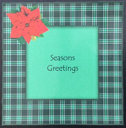 tartan Christmas insert by Carol Bath 