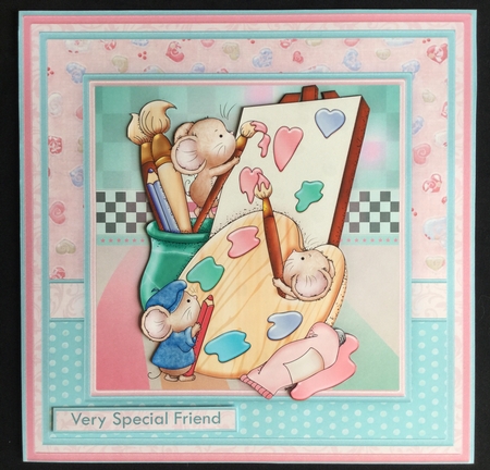 MONET MICE Artists 8x8 Decoupage Mini Kit by Carol Bath 