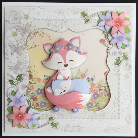 Mother Fox and her Cub Mini Kit by Carol Bath 