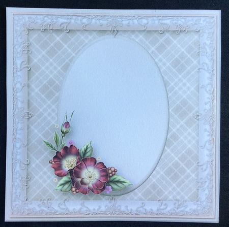 Puppy Love Decoupage Card Insert by Carol Bath 
