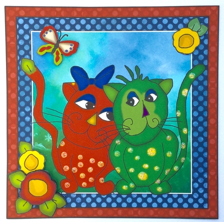 Raggy Cats 15 sheet 7x7 Bumper Kit by Carol Bath 