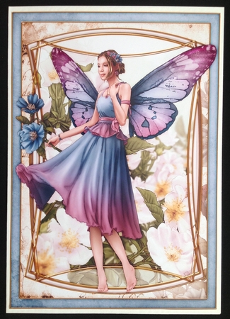 Ophelia Dark Blue 4 Sheet Mini Kit by Carol Bath 