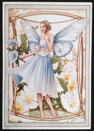 Ophelia Light Blue 4 Sheet Mini Kit by Carol Bath 