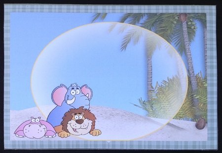  Three Envelopes for Standup Mini Kit-Jungle fun by Carol Bath 