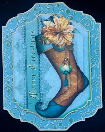 Embellished Stocking Card Kit by Carol Bath 