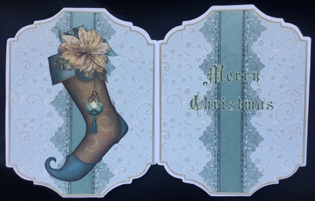 Embellished Stocking Card Kit by Carol Bath 