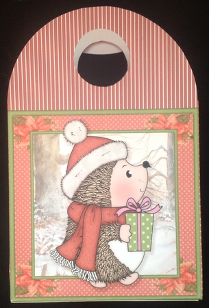 Christmas Hedgy Large Gift Bag by Carol Bath 