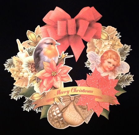 Robins Christmas Design-a-Wreath Decoration by Carol Bath 