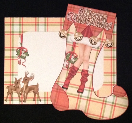 Christmas sexy legs stocking card kit by Carol Bath 