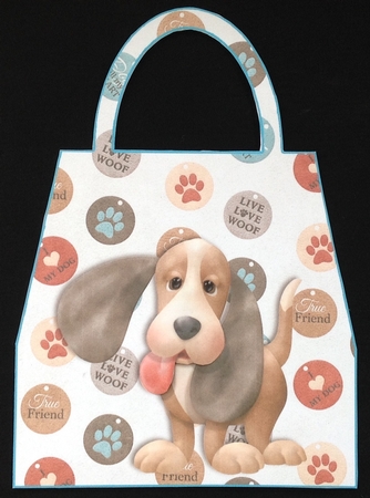 Doggie Handbag Shaped Card 1 by Carol Bath 