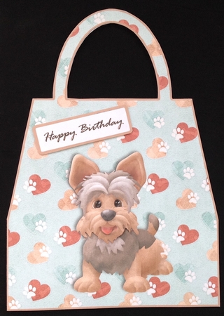 Doggie Handbag Shaped Card 4 by Carol Bath 