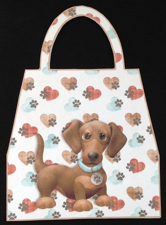Doggie Handbag Shaped Card 5 by Carol Bath 