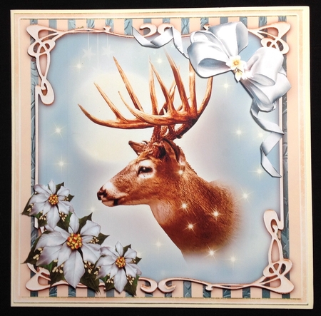 Winter Christmas Reindeer Card Mini Kit by Carol Bath 