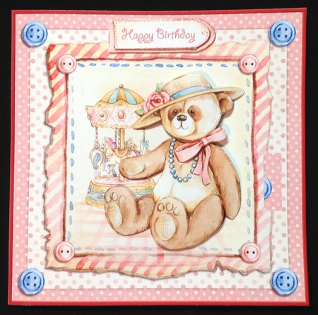 Birthday Teddy Bear  by Carol Bath 