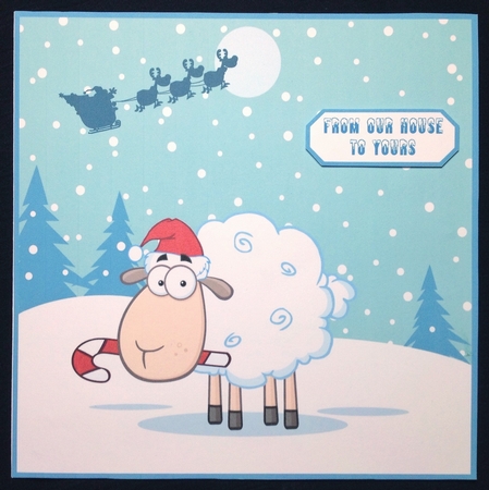 LOOKING SHEEPISH CHRISTMAS TOPPER by Carol Bath 