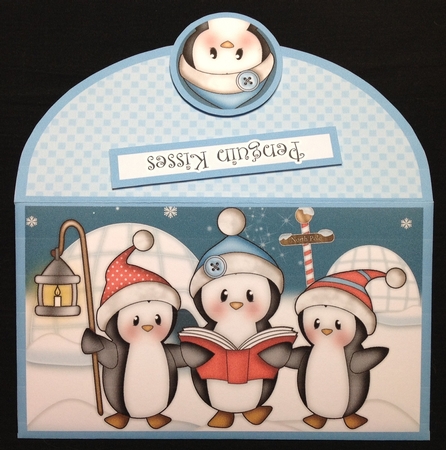 Penguin Carols Christmas Money Wallet by Carol Bath 