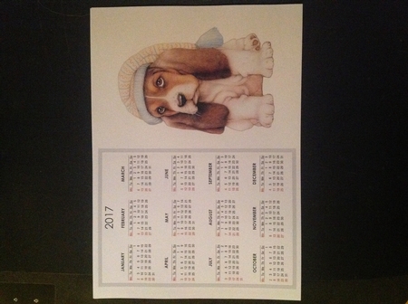  Ready for Bed Beagle Calendar by Carol Bath 