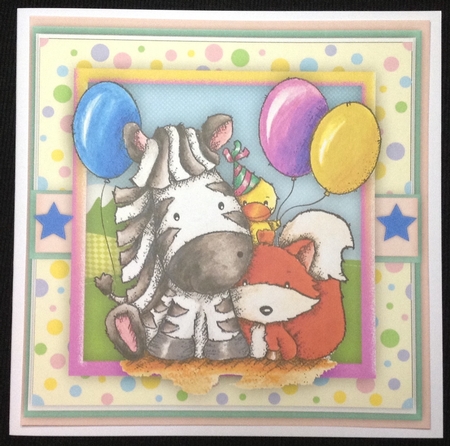 8x8 mini kit , Go Wild its Your Birthday by Carol Bath 