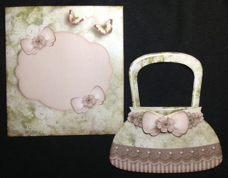 Vintage Handbag Card with matching envelope 1232 by Carol Bath 
