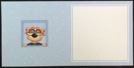 Little Frank Meerkat square landscape insert by Carol Bath 
