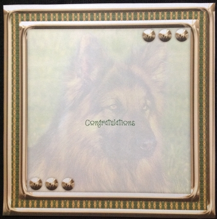 JJ LOVE MY DOG GERMAN SHEPHERD 8X8 INSERT BLANK by Carol Bath 