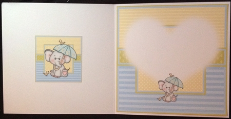 Ella with Umbrella Blue Mini Kit  - New Baby Boy/Baby Shower by Carol Bath 