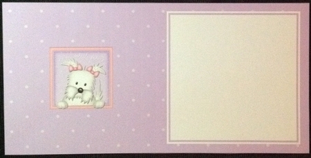 Little Jess Westie Dog square landscape insert by Carol Bath 