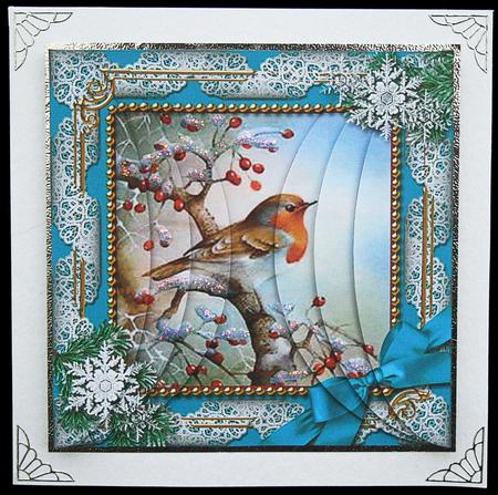 Robin 1 Snow 5in Side by Side Rounded Stacker by Carol Bath 