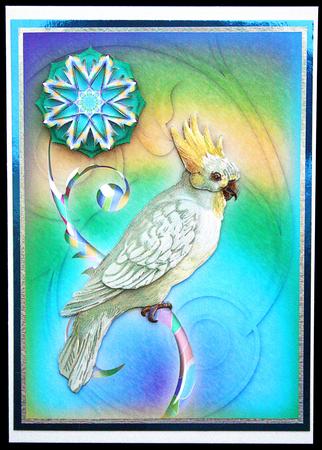 Vintage Birds 12.1, Cockatoo by Carol Bath 
