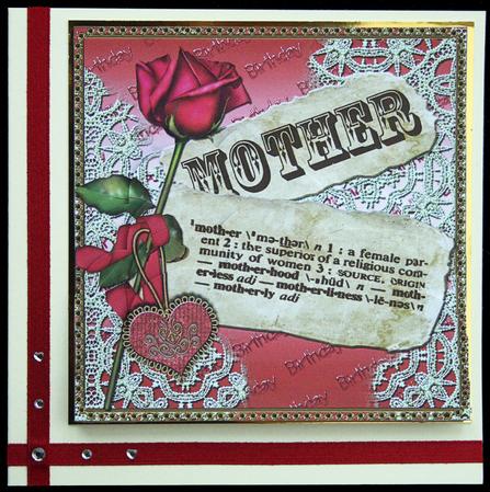 Mid Rose Mother Birthday 5in Scallop Bottom Stacker by Carol Bath 