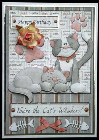 Happy Birthday You're the Cats Whiskers by Carol Bath 