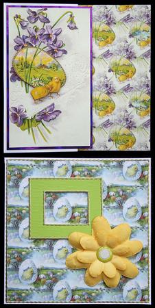 Easter Chicks Duo-deco Backing by Carol Bath 