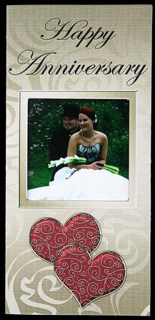 Add a Photo Anniversary Card with Easy Fold Frame by Carol Bath 