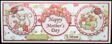 Happy Mother's Day So Berry Precious Mum Dl Card Front by Carol Bath 